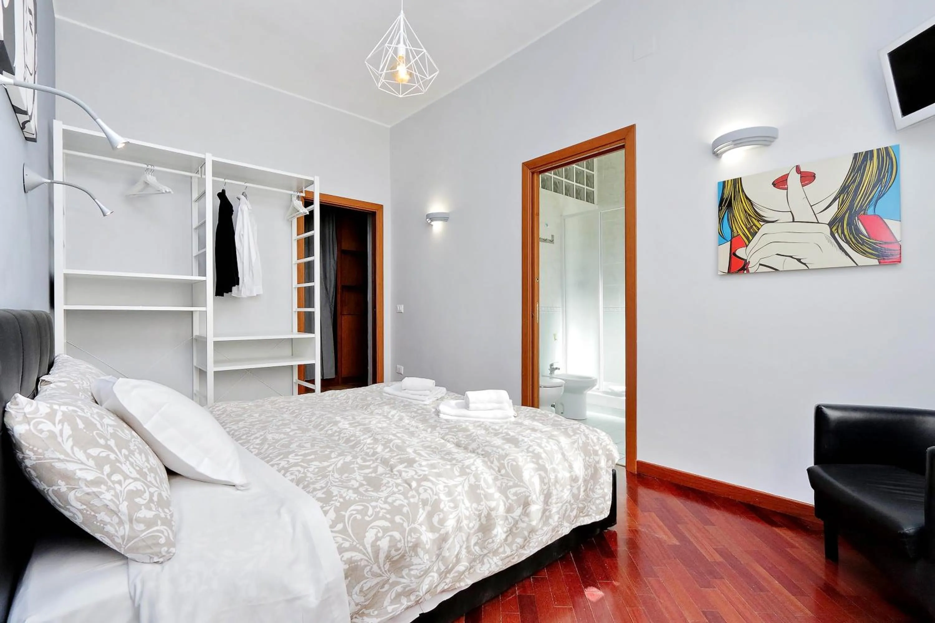 Bed in Sapphire Apartment