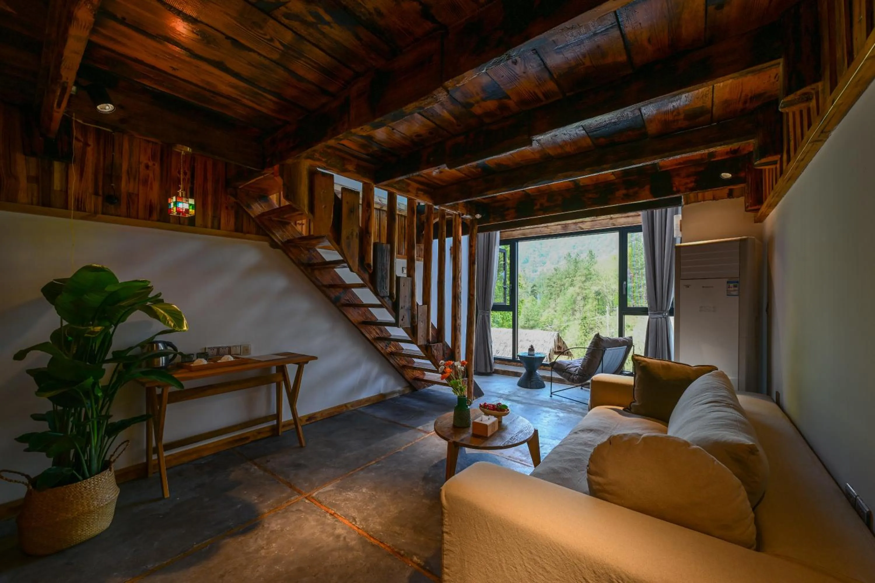 Living room in No.5 Valley Lodge