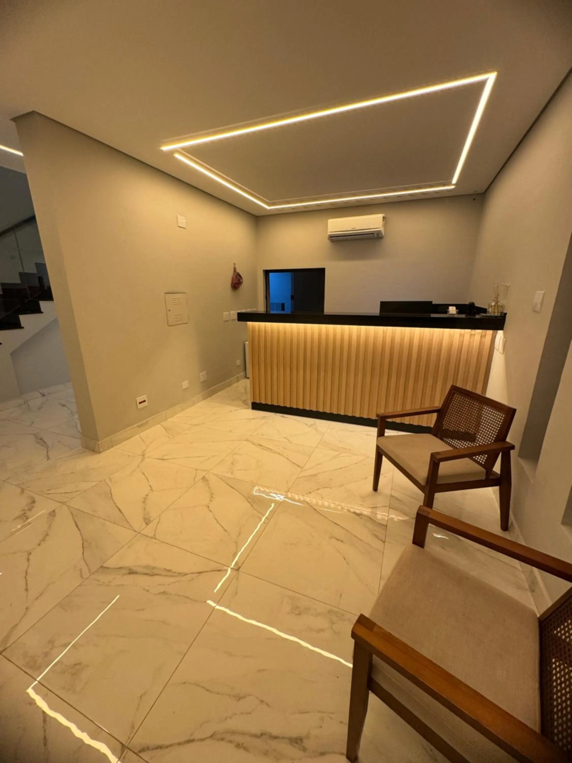 Seating area in HS Hotel