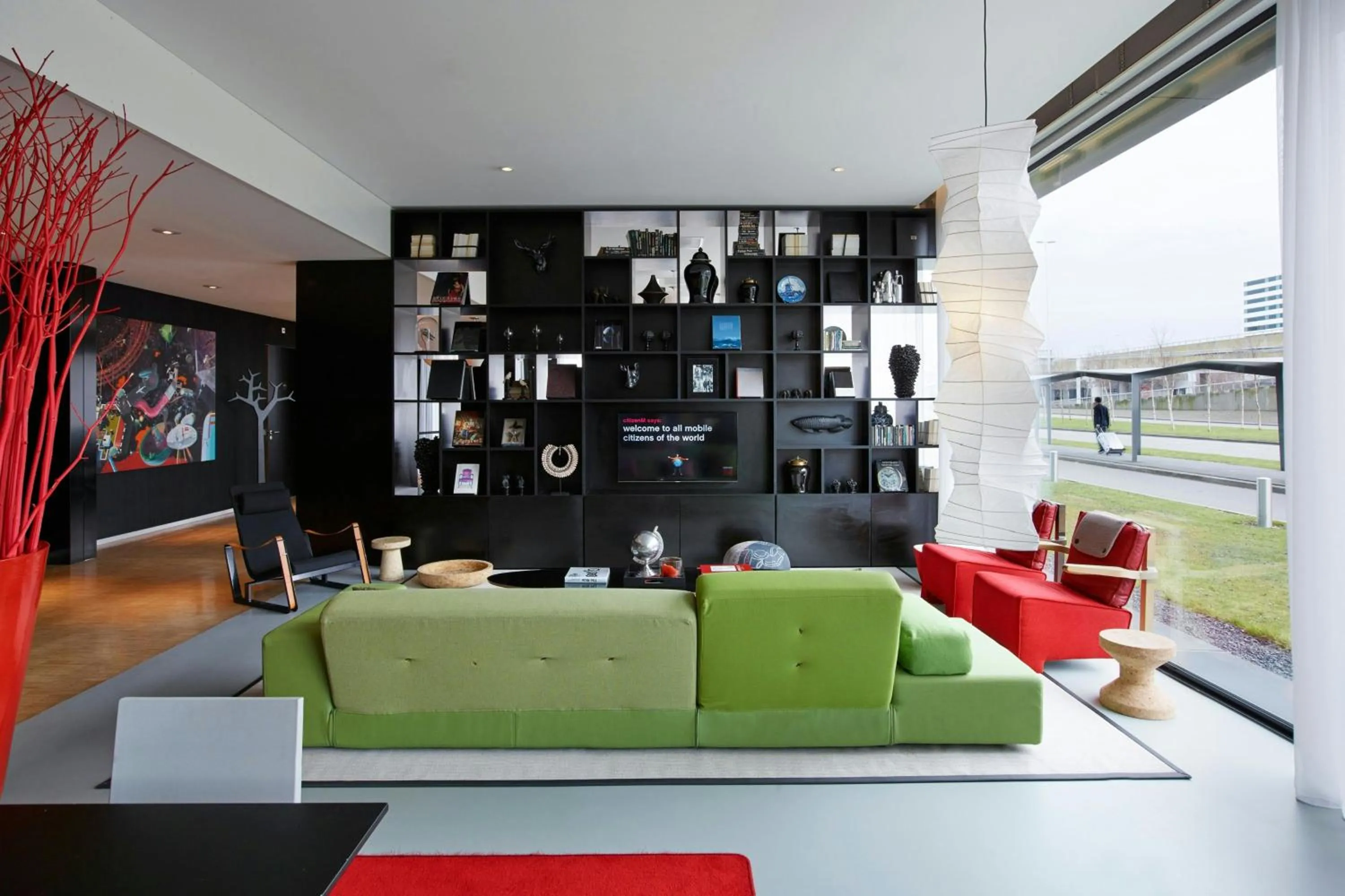 Lobby or reception in citizenM Schiphol Airport