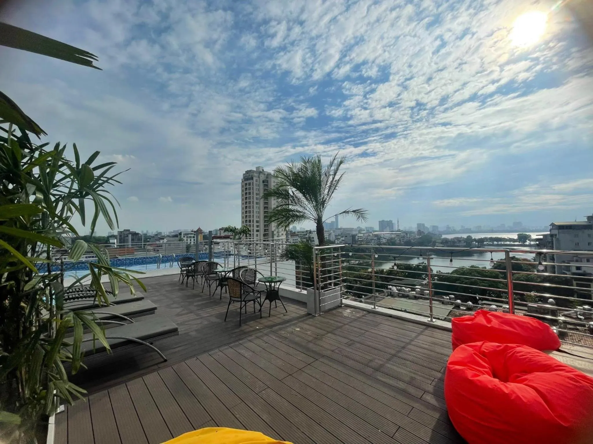 Swimming pool in Luxe Paradise Premium Hotel Pham Hong Thai