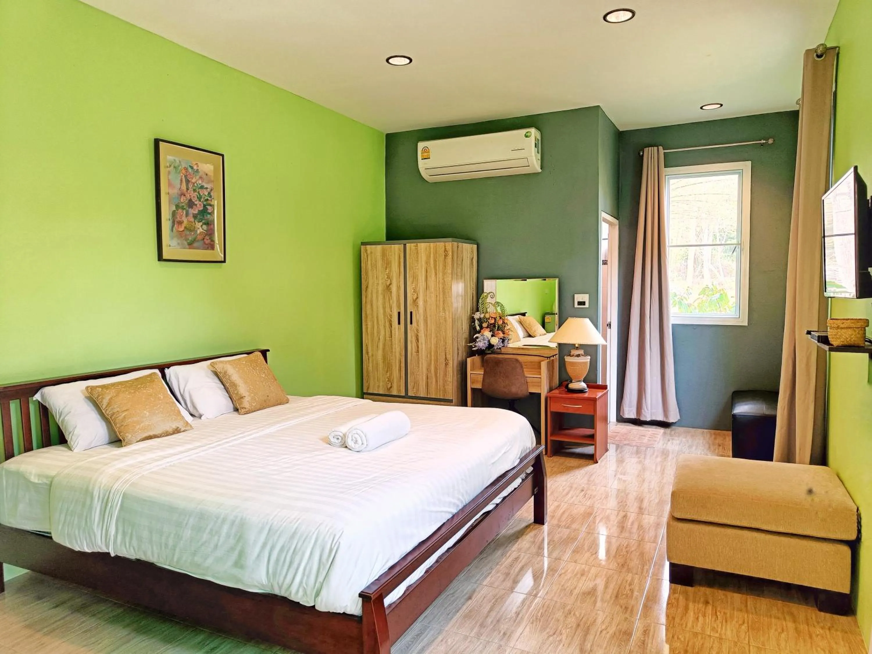 Bed in Kong Garden Resort