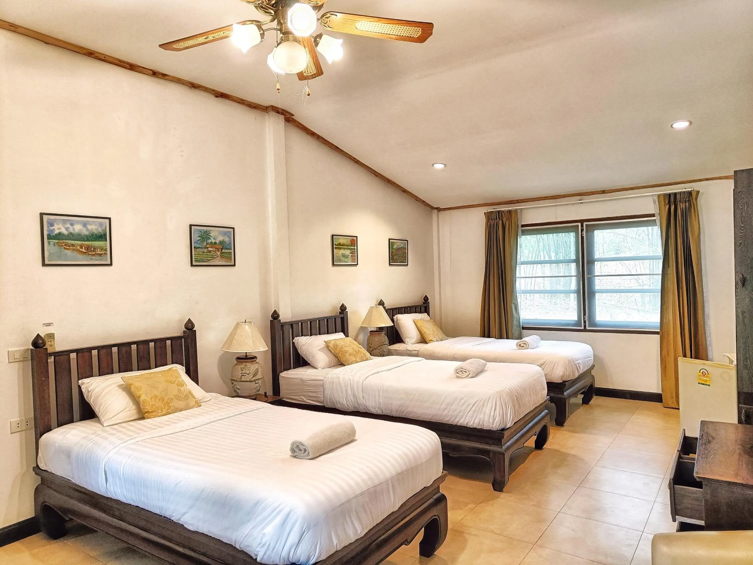 Bed in Kong Garden Resort