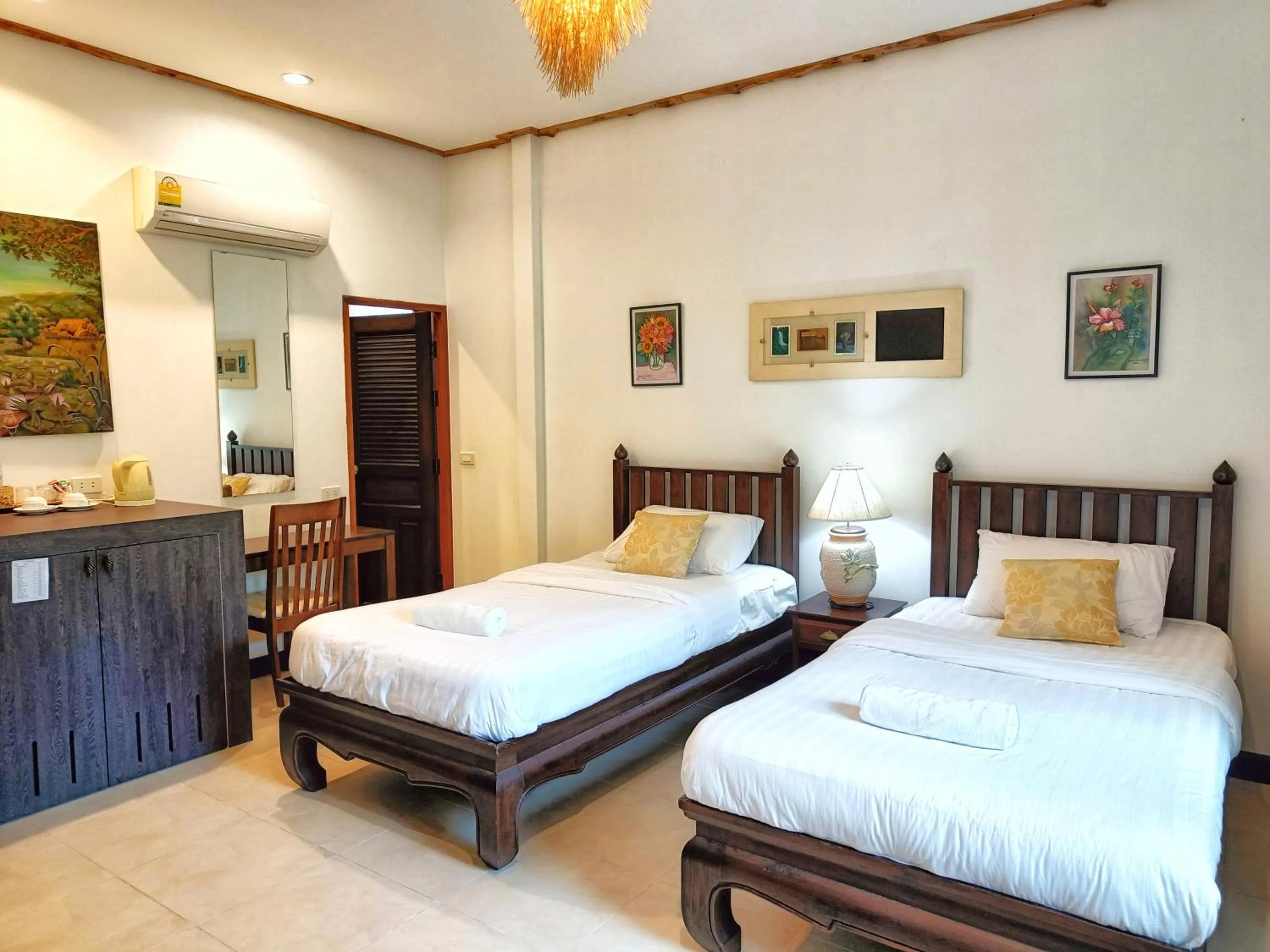 Bed in Kong Garden Resort