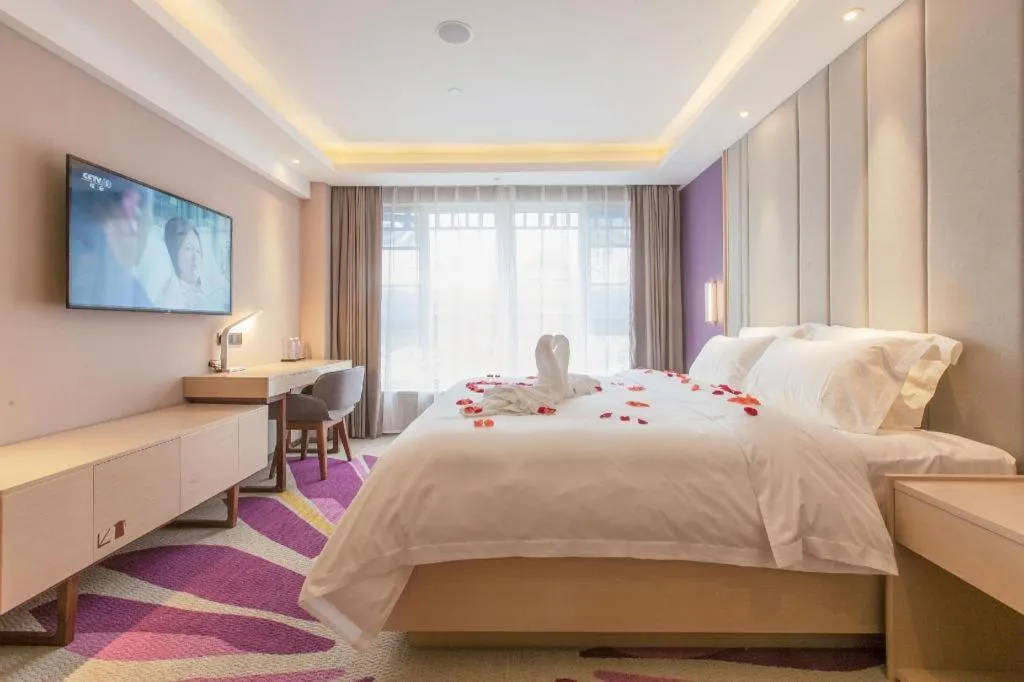 Bed in Lavande Hotel Wuhan Houhu Avenue Xingye Road