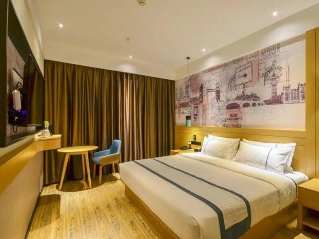 Bed in City Comfort Inn Wuhan Yuanlin Road Metro Station