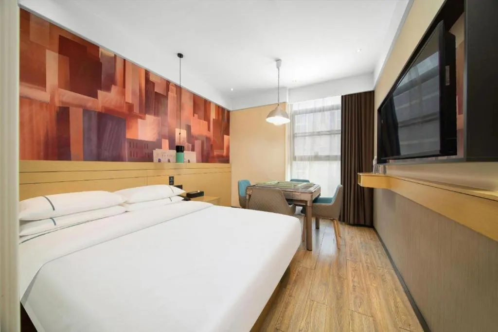 Bed in City Comfort Inn Wuhan Yuanlin Road Metro Station