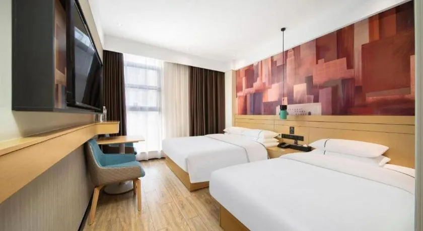 Bed in City Comfort Inn Wuhan Yuanlin Road Metro Station