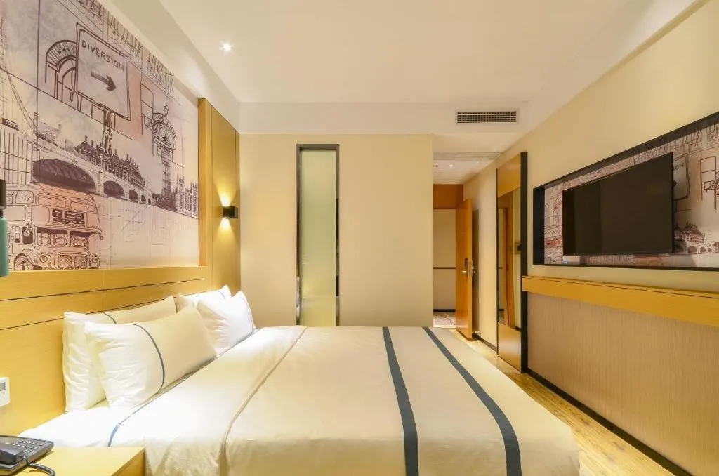 Bed in City Comfort Inn Wuhan Yuanlin Road Metro Station