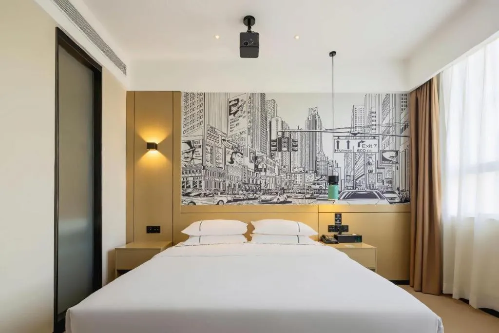 Bed in City Comfort Inn Wuhan Yuanlin Road Metro Station