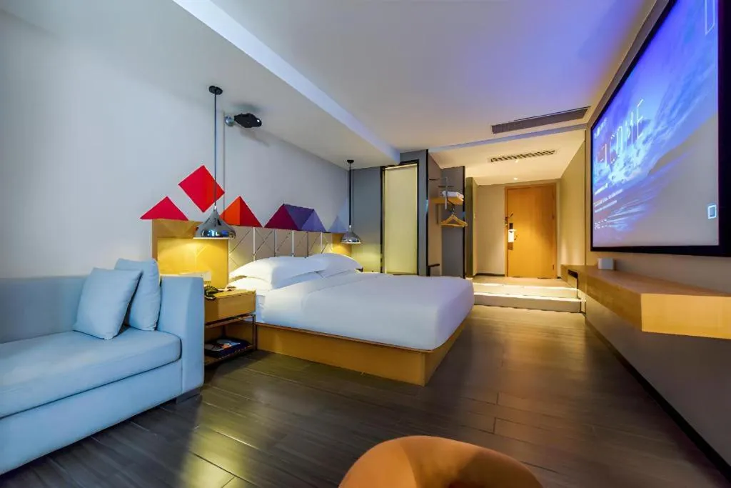 Bed in Borrman Hotel Guangzhou Quzhuang Metro Station