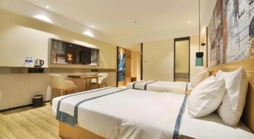 Bed in City Comfort Inn Wuhan Hankou Bei Light Rail Station