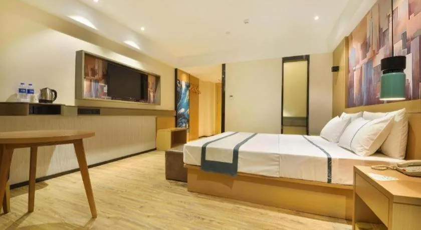 Bed in City Comfort Inn Wuhan Hankou Bei Light Rail Station