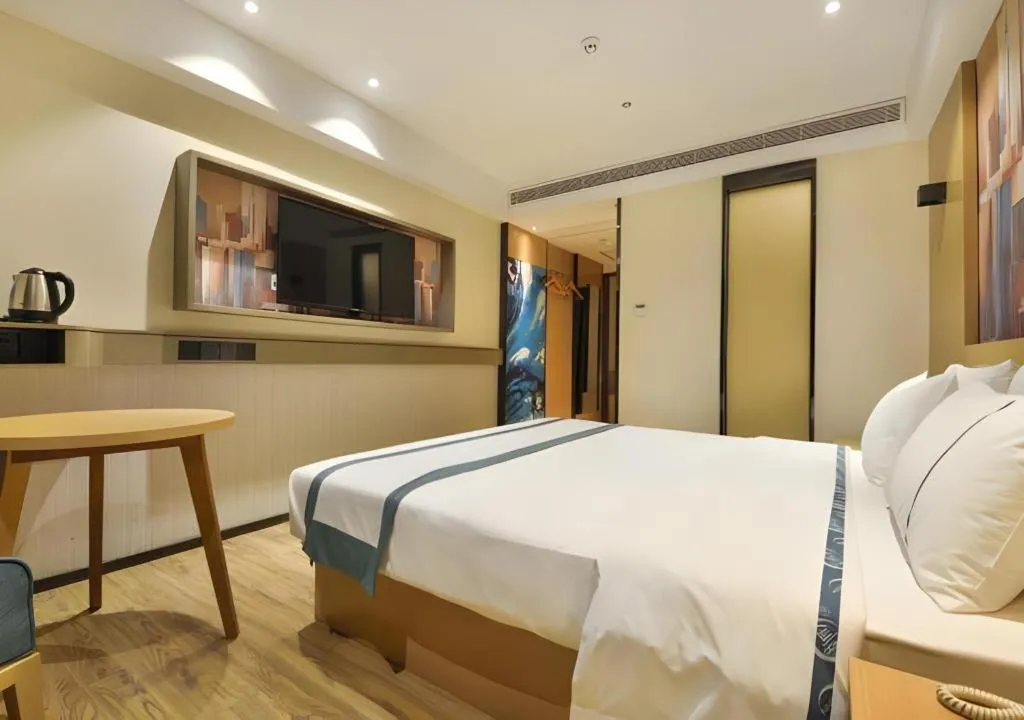 Bed in City Comfort Inn Wuhan Hankou Bei Light Rail Station