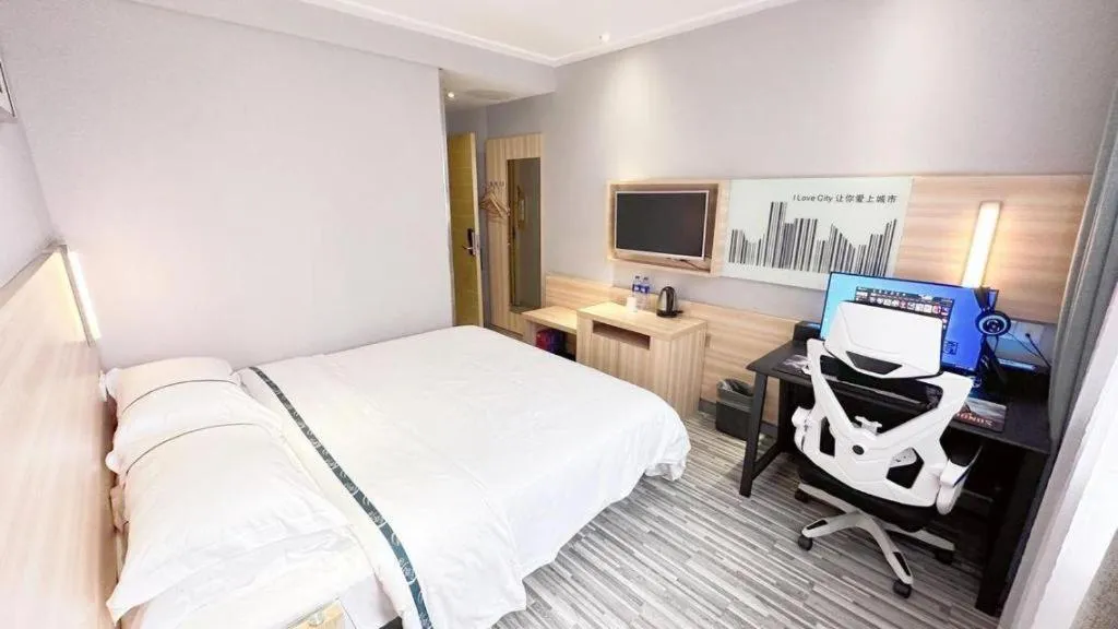 Bed in City Comfort Inn Wuhan Han'Nan Pedestrian Street