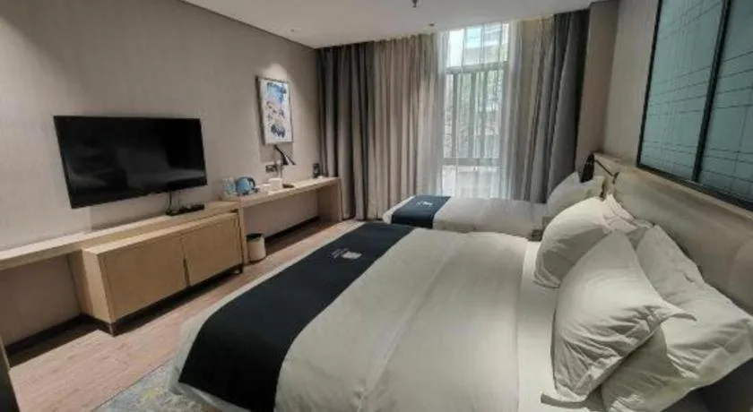 Bed in Echarm Hotel Kunming High-tech Zone Economic Management College