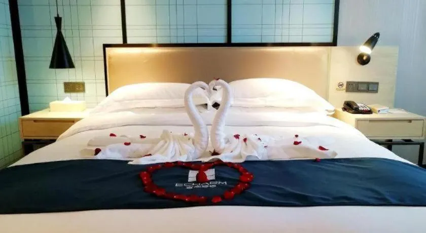 Bed in Echarm Hotel Kunming High-tech Zone Economic Management College