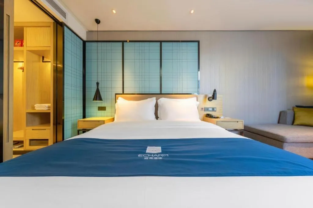 Bed in Echarm Hotel Kunming High-tech Zone Economic Management College