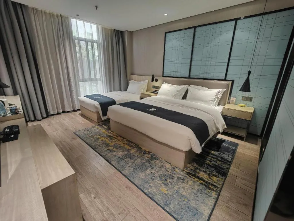 Bed in Echarm Hotel Kunming High-tech Zone Economic Management College