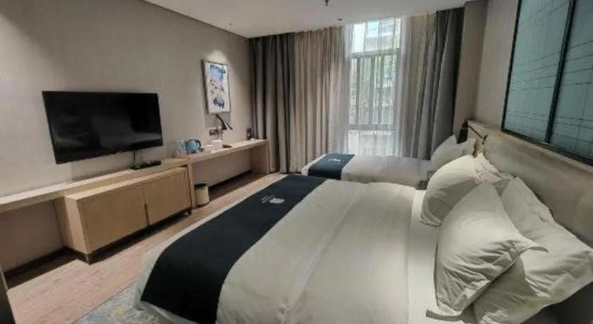 Bed in Echarm Hotel Kunming High-tech Zone Economic Management College