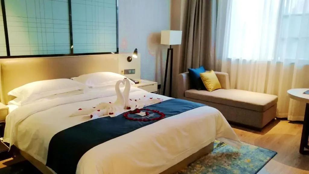 Bed in Echarm Hotel Kunming High-tech Zone Economic Management College