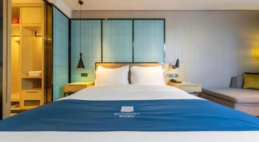 Bed in Echarm Hotel Kunming High-tech Zone Economic Management College