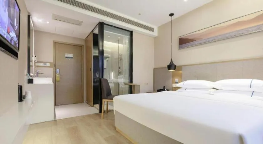 Bed in City Comfort Inn Wuhan Xudong Street Wangjiadun Metro Station