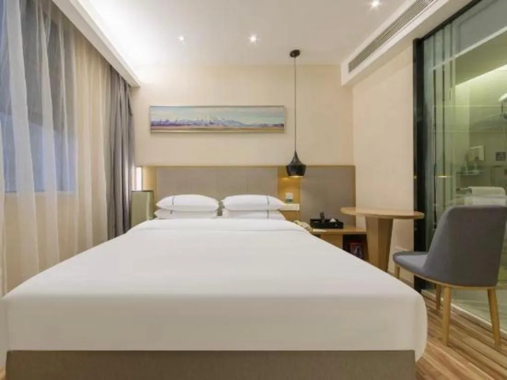 Bed in City Comfort Inn Wuhan Xudong Street Wangjiadun Metro Station