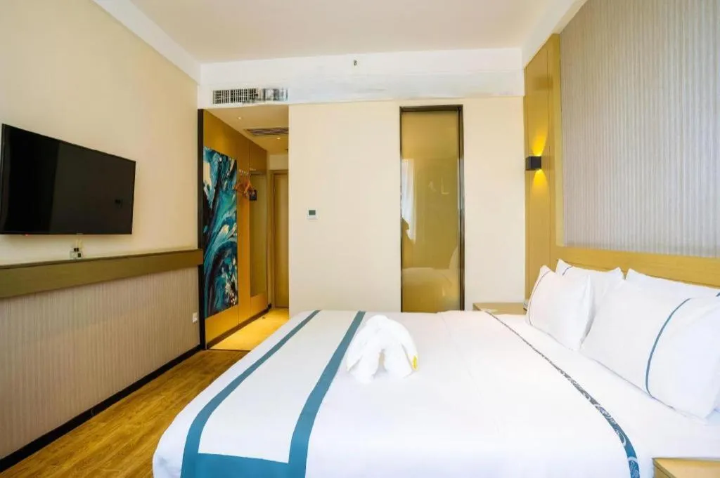 Bed in City Comfort Inn Wuhan Xudong Street Wangjiadun Metro Station