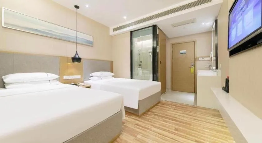 Bed in City Comfort Inn Wuhan Xudong Street Wangjiadun Metro Station