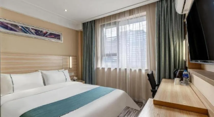 Bed in City Comfort Inn Wuhan Zongguan Metro Station