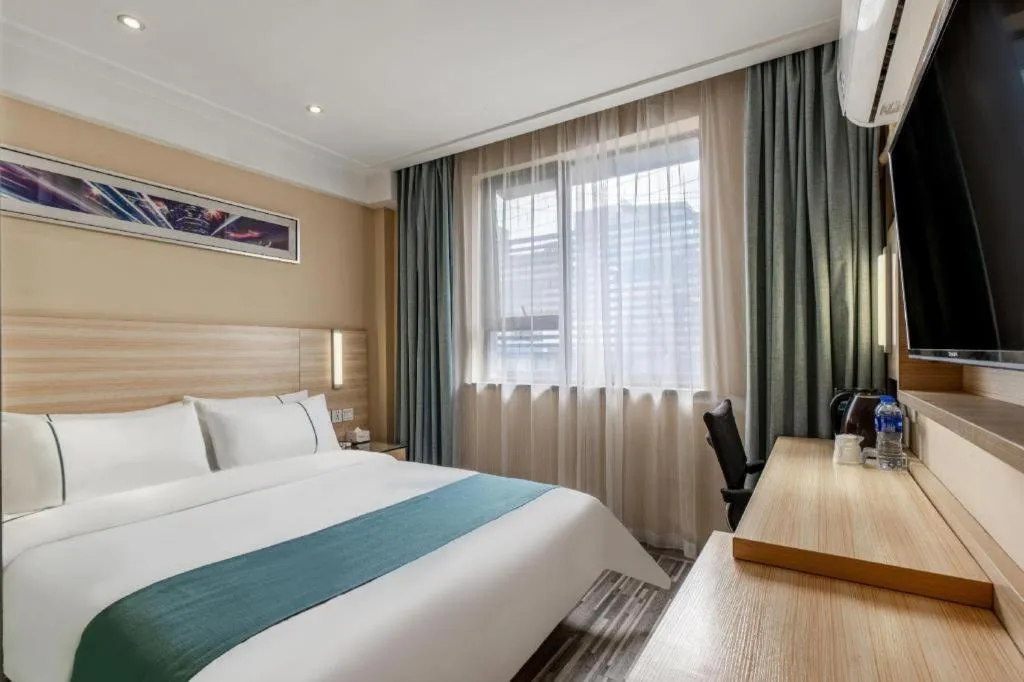 Bed in City Comfort Inn Wuhan Zongguan Metro Station