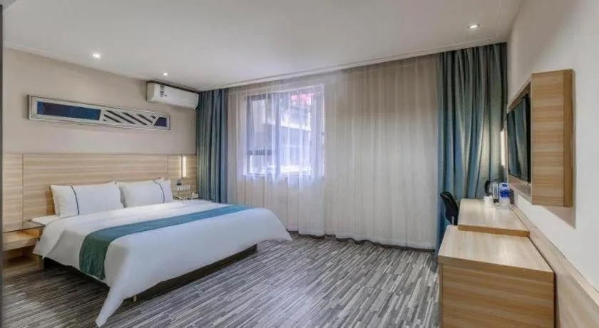 Bed in City Comfort Inn Wuhan Zongguan Metro Station