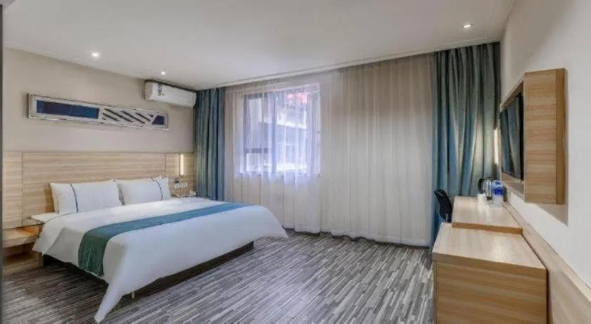 Bed in City Comfort Inn Wuhan Zongguan Metro Station