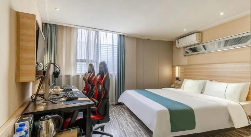 Bed in City Comfort Inn Wuhan Zongguan Metro Station