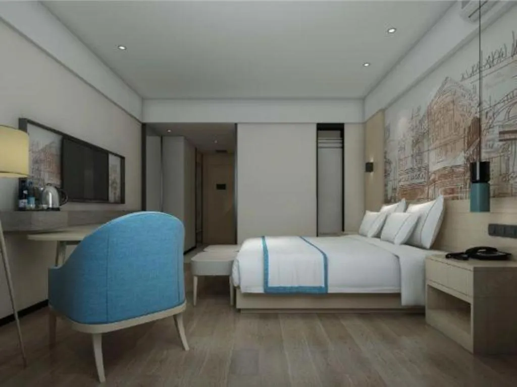 Bed in City Comfort Inn Guangzhou Shisanhang Shachong Metro Station