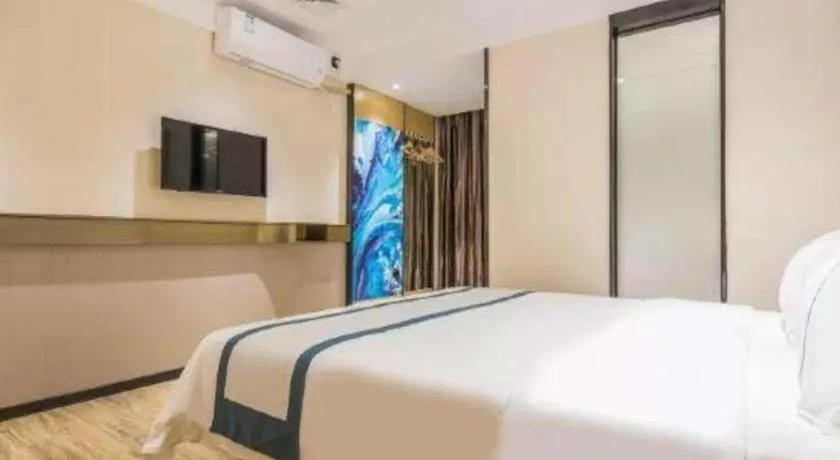 Bed in City Comfort Inn Guangzhou Shisanhang Shachong Metro Station