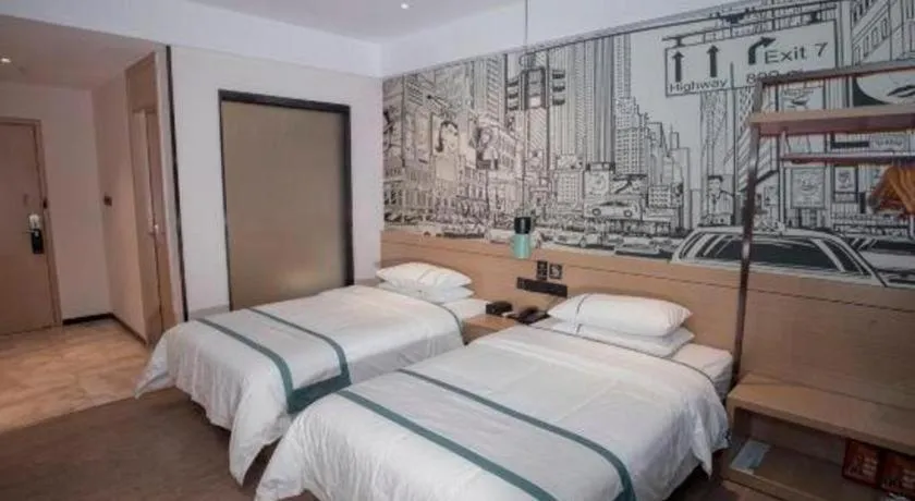 Bed in City Comfort Inn Guangzhou Shisanhang Shachong Metro Station