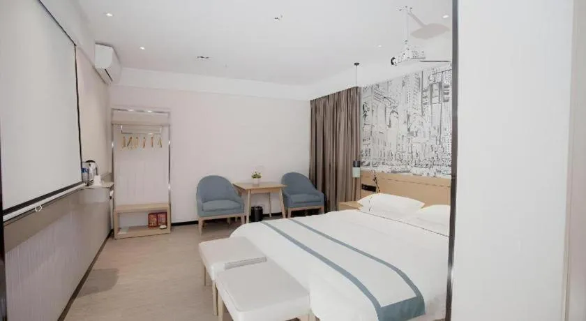 Bed in City Comfort Inn Guangzhou Shisanhang Shachong Metro Station