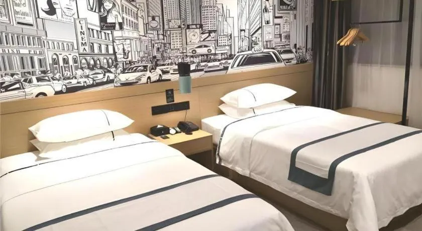 Bed in City Comfort Inn Guangzhou Shisanhang Shachong Metro Station