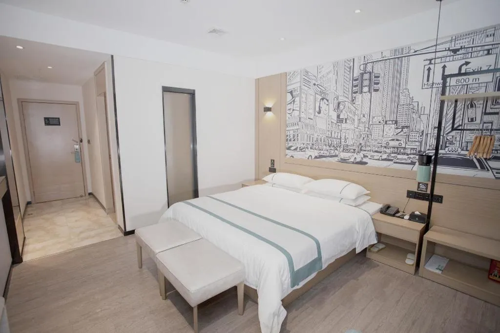 Bed in City Comfort Inn Guangzhou Shisanhang Shachong Metro Station