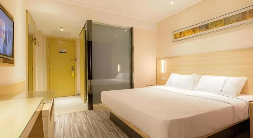 Bed in City Comfort Inn Wuhan Jiefang Avenue Xinrong Light Rail Station