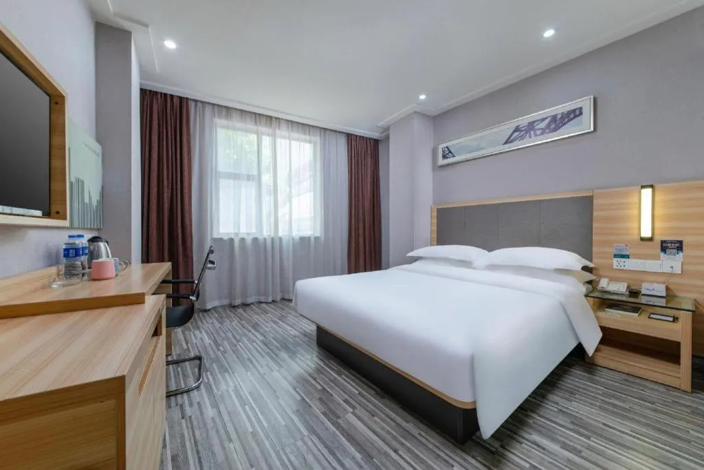 Bed in City Comfort Inn Zhengzhou Railway Station Erqi Square