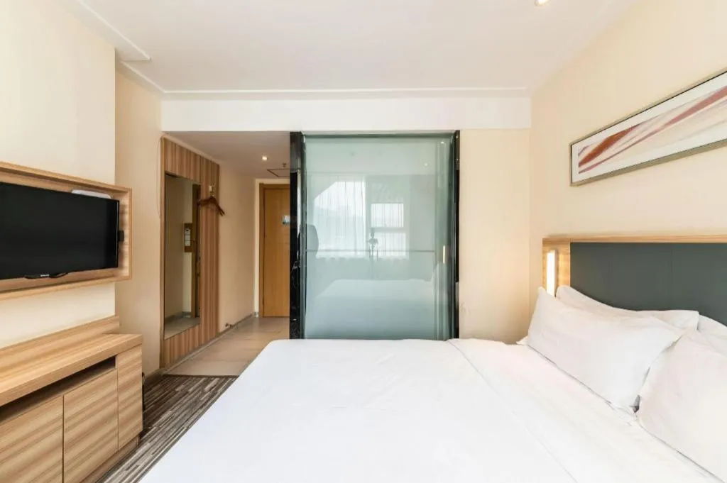 Bed in City Comfort Inn Zhengzhou Railway Station Erqi Square