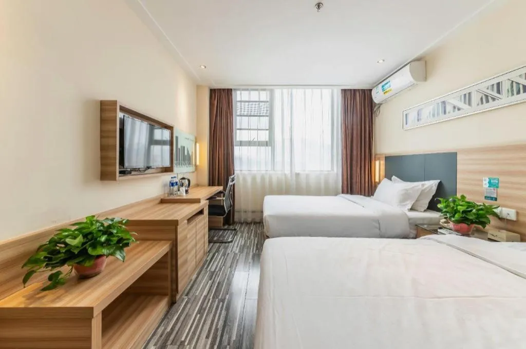 Bed in City Comfort Inn Zhengzhou Railway Station Erqi Square