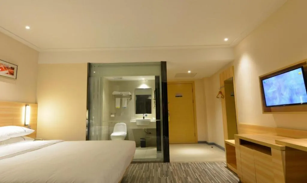 Bed in City Comfort Inn Zhengzhou Railway Station Erqi Square