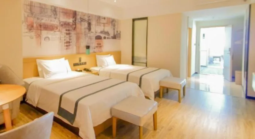 Bed in City Comfort Inn Haikou Zhongjie Road Walking Street