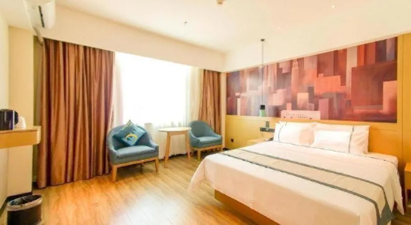 Bed in City Comfort Inn Haikou Zhongjie Road Walking Street