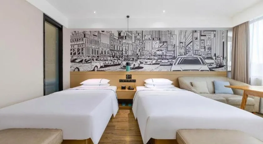 Bed in City Comfort Inn Haikou Zhongjie Road Walking Street