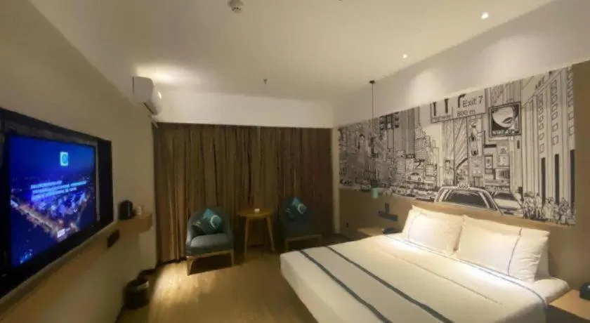 Bed in City Comfort Inn Haikou Zhongjie Road Walking Street